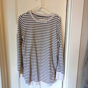 Isabel striped maternity long sleeve shirt